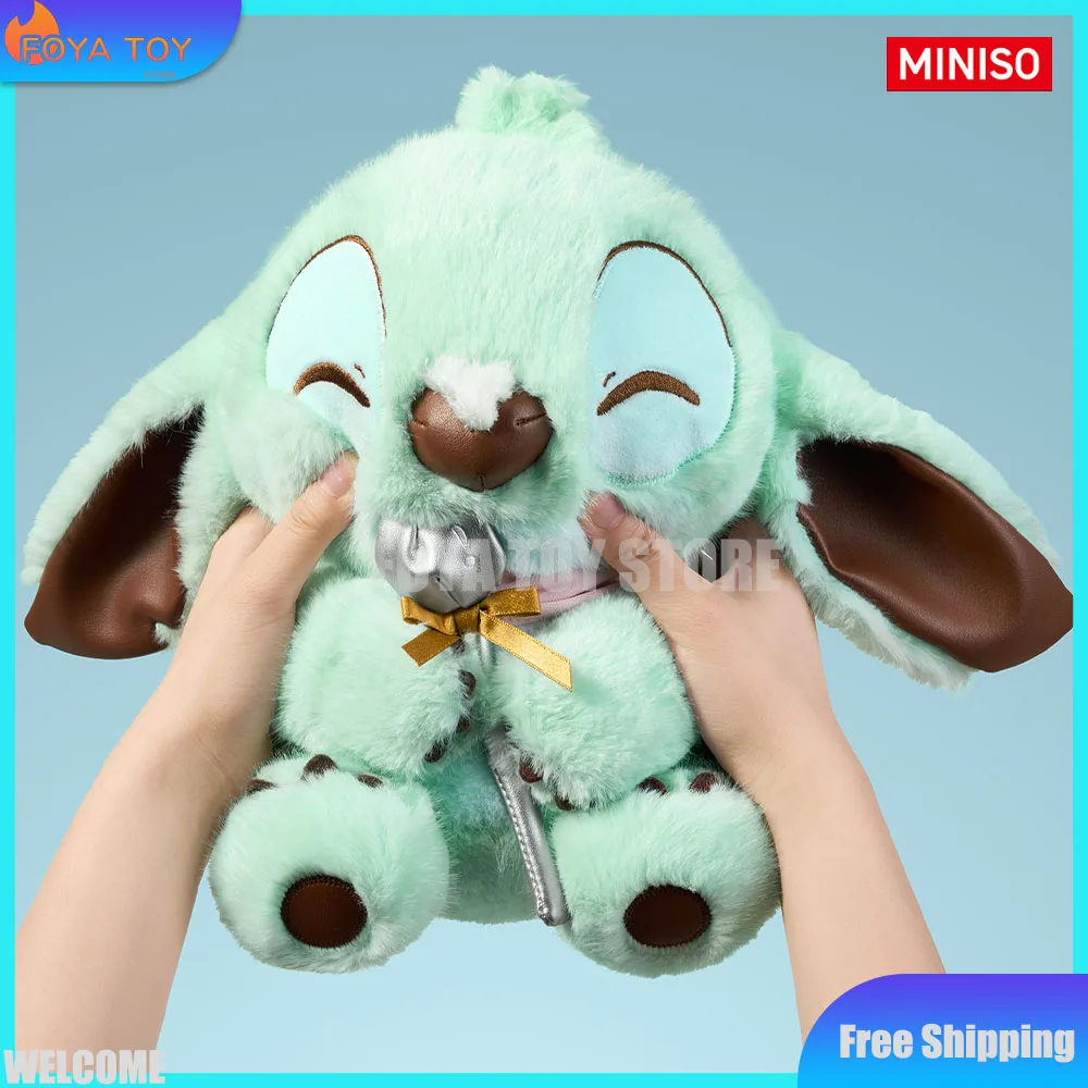 Neue Original MINISO Stitch Blind Box Minzschokoladen-Serie Mystery Box Sitzende Puppe Anime-Figuren Raumdekoration Trendiges Spielzeug Geschenk