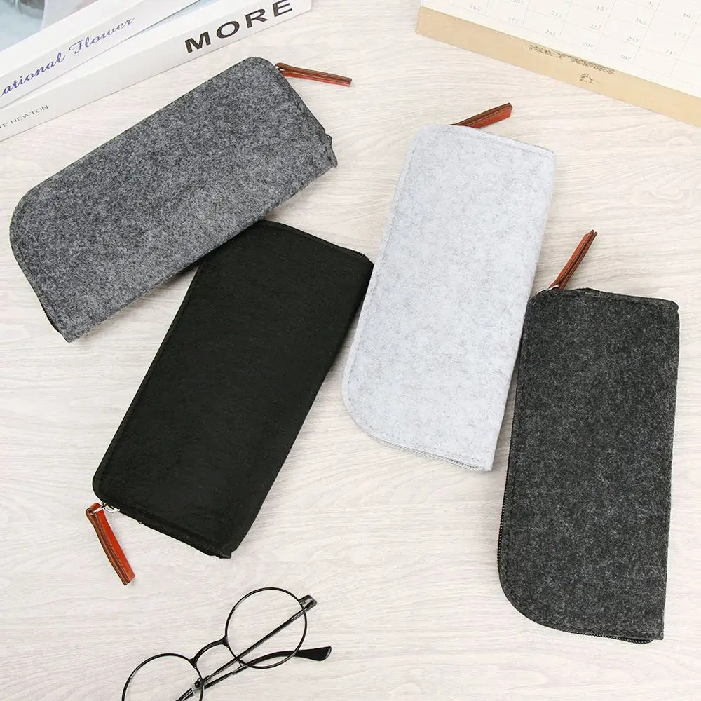 Multifunctional Felt Glasses Case Portable Eyeglasses Pouch Fashion Sunglasses Case Box Portatives Protector Eyewear Accessories