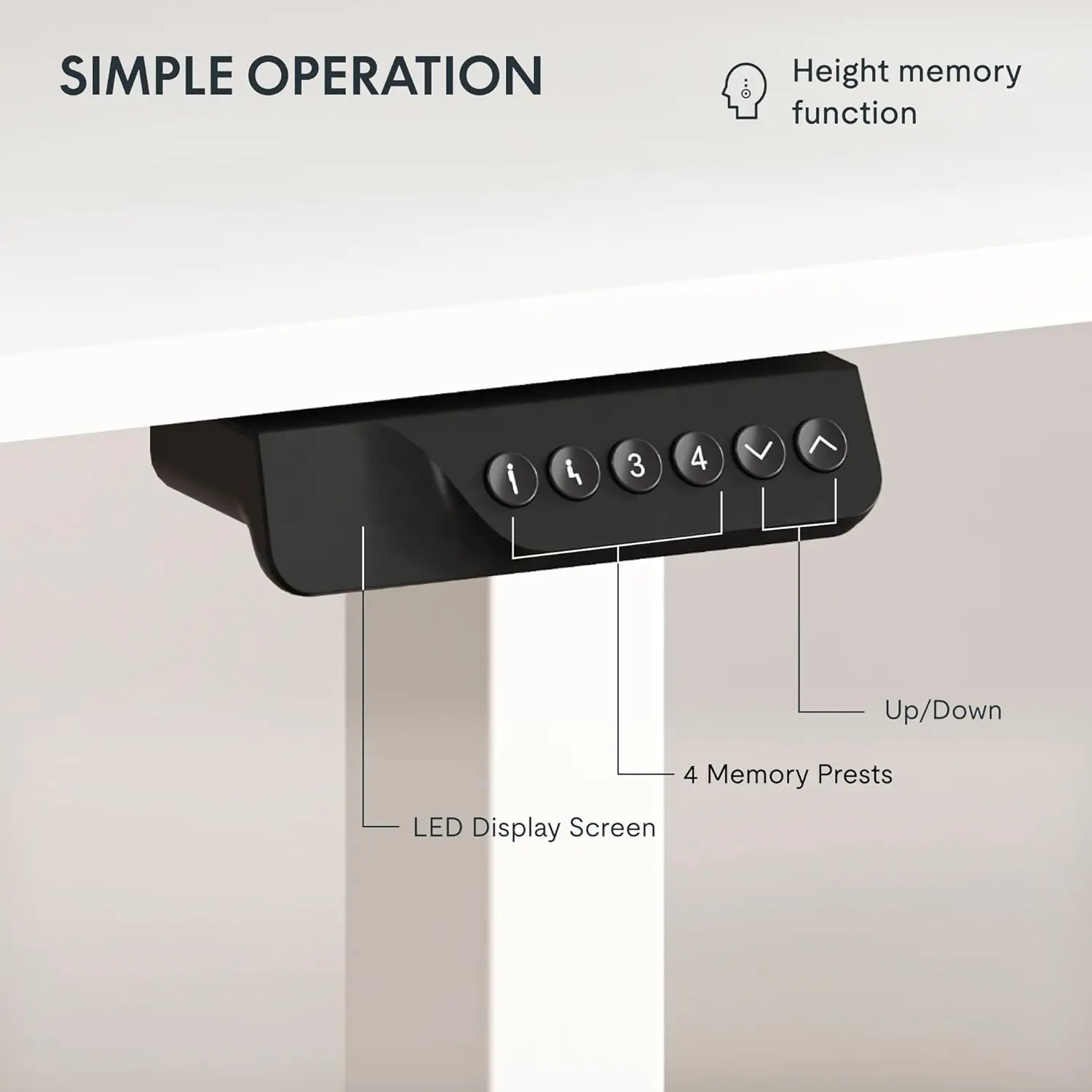 FLEXISPOT 71 x 32 Inch Dual Motor Standing Desk, Computer Desk with Memory Controller, Home Office Desk with Splice Board (White