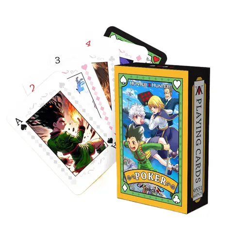Anime Pokerleksak Hunter X Hunter Brädspelskort Hisoka Killua Zoldyck Cosplay Inbunden Coollection Gåva 10 best sales anime pokerspelkort - №2