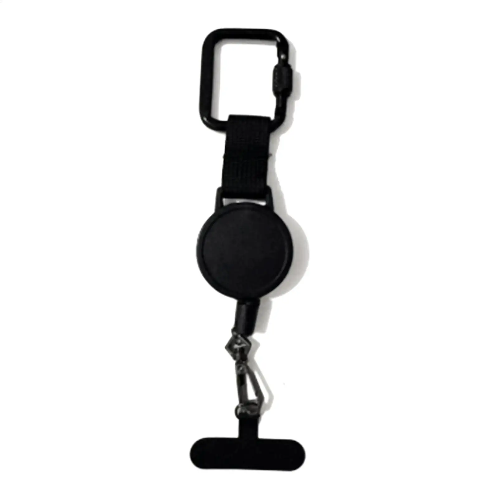 Anti-Theft Phone Tether Retractable Phone Lanyard Tether Cellphone Tab Strap with Carabiner Anti-Drop Harness for Outdoor Hiking