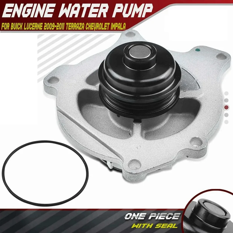 Engine Water Pump With Seal For Buick Lucerne Cadillac DTS 2006-2011 V8 4.6L Gas 12678778 12667383 12667384