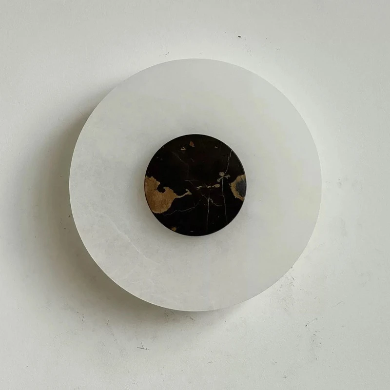 Vintage Marble Wall Lamp Modern Minimalist Sconce for Living Room Sofa Background Bedroom Bedside