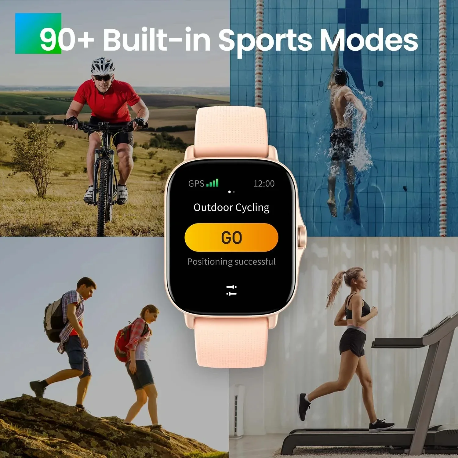 2024 New Smartwatch Outdoor Sports All-round Health & Fitness Tracking Compass Speed Test Be Suitable for Android & IOS Phones