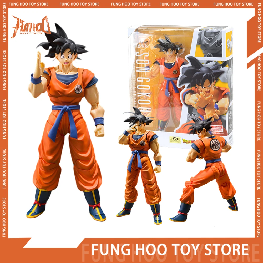 

15cm S.h.figuarts Dragon Ball Z Son Goku Action Figure Black Hair 2.0 Goku Anime Figures A Saiyan Raised On Earth Figurine Gift