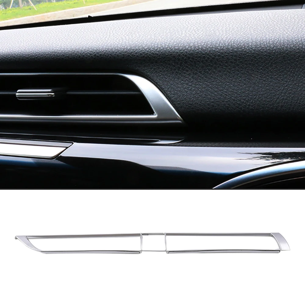 ماتي الداخلية مركز وحدة التحكم منفذ تنفيس الهواء إطار غطاء الكسوة لتويوتا كامري 2018 2019 2020 #5