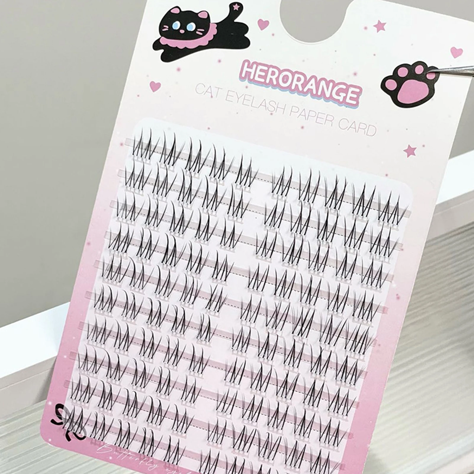 رموش اصطناعية سوداء طويلة الأمد مجموعات رموش فردية مثالية للفتيات رموش منفوشة طبيعية أدوات مكياج يومية