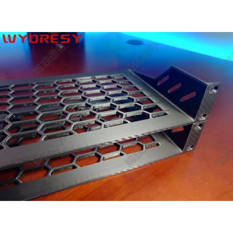 WYORESY for Universal (10 Inch 1U) Rack Mount Tray Shock Absorption Anti-Sway Stable Rack Equipment Storage Parts