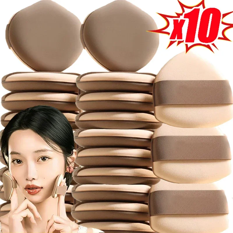 Triangle Design Sponge Powder Puff Double-sided Wet and Dry Use Cosmetic Puff Evenly Apply Foundation Easy To Clean Makeup Tools