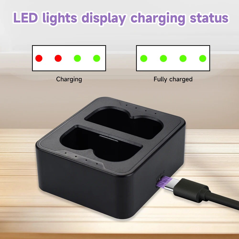 7000mAh Li-ion Battery for Ring Video Doorbell 4 3 Plus 3.6V Battery for Ring-Video 3 2 1 for Spotlight Cam Solar + Fast Charger