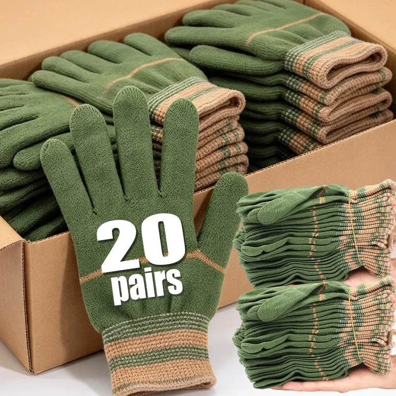 Nylon Non Slip Wear Resistant Gloves Construction Site Garden Safety Protective Gloves Durable Warehouse Worker Comfort Glove