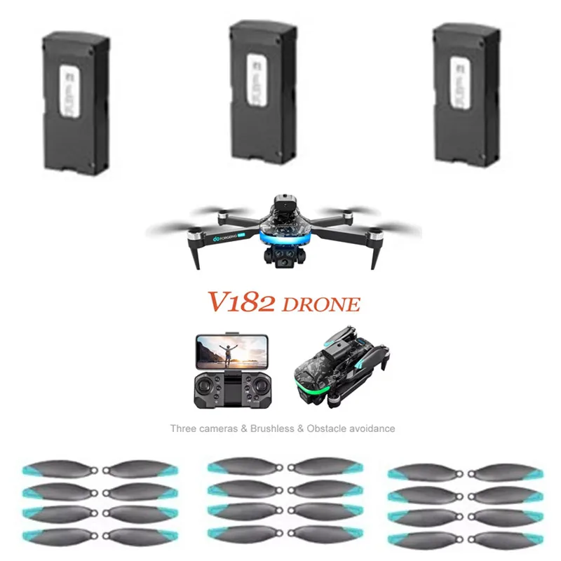 

V182 PRO RC Drone 3.7V 1800Mah Battery/Propeller V182 Drone Battery V182 PRO Drone Battery Blades V182 RC Drone Parts V182 Dron