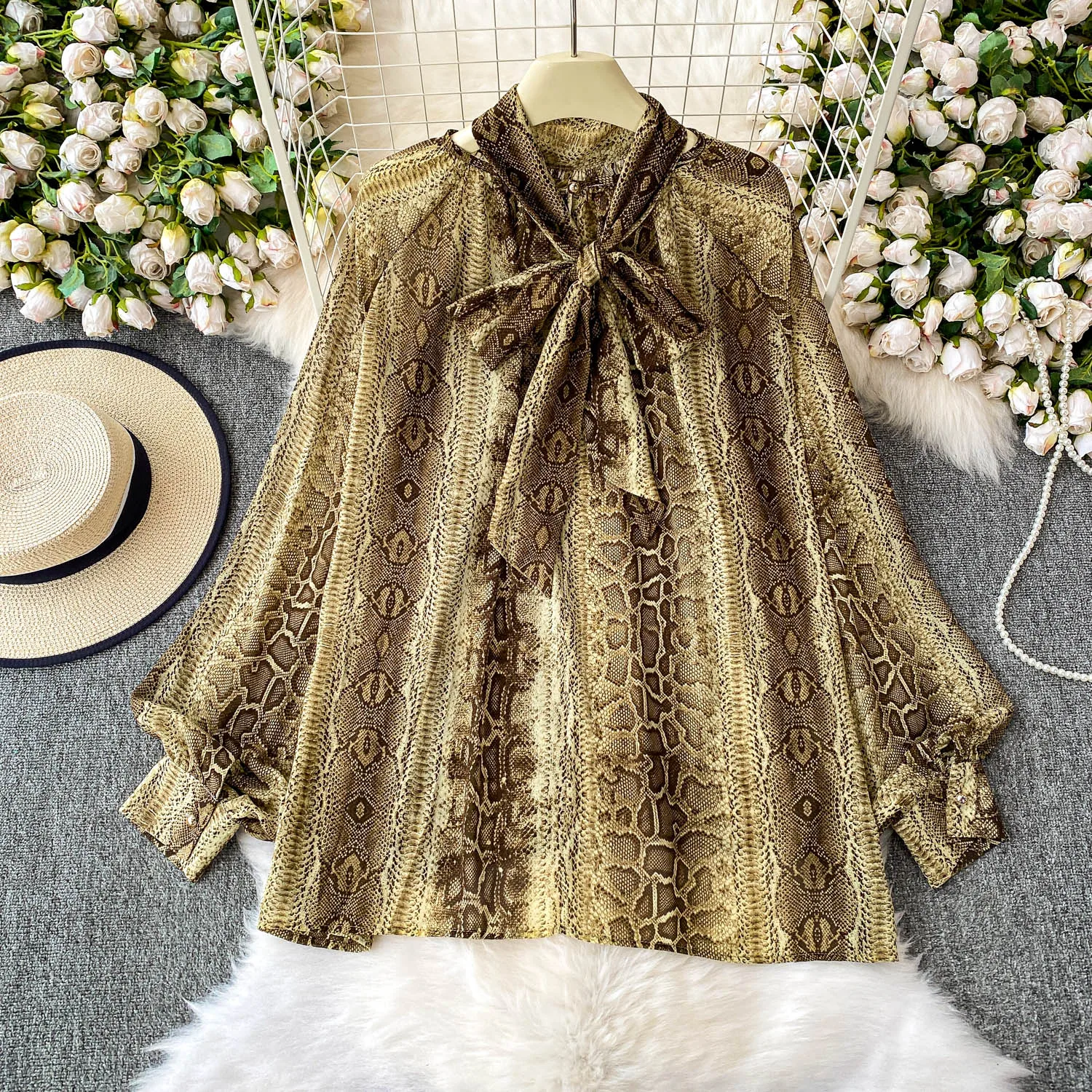 

Plus Size Women's Shirt Summer Fashion Leopard Print Button Up Blouse Loose Fit Cover Belly