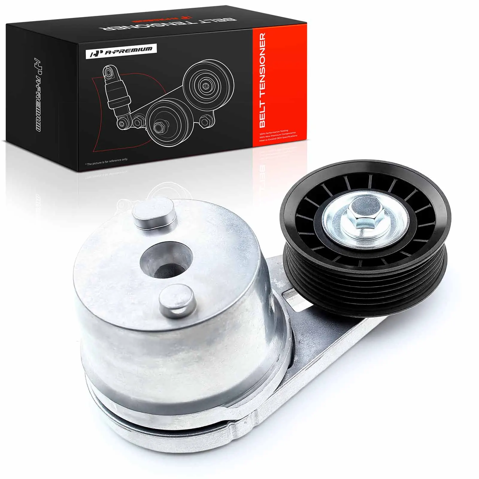 A-Premium Belt Tensioner for Chevrolet Silverado 2500 Silverado 3500 02-10 Express 2500 06-09 GMC Sierra 2500 Sierra 3500 02-10