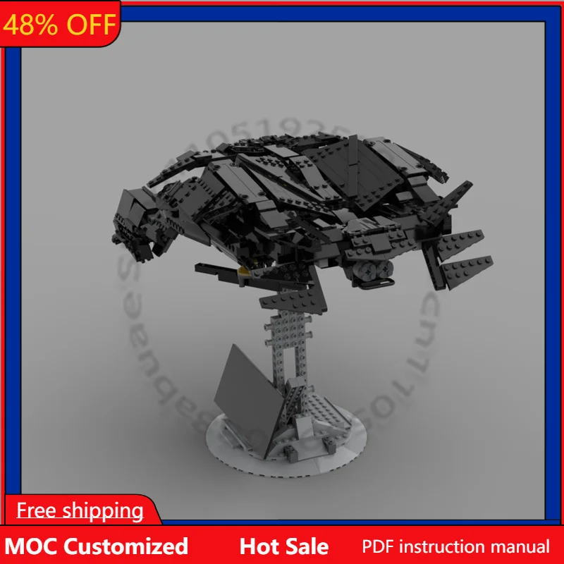 

1029 деталей: Конструктор MOC «Звездные бои: Бэтмен», модульный, технологичный, развивающий, для самостоятельной сборки, праздничный подарок