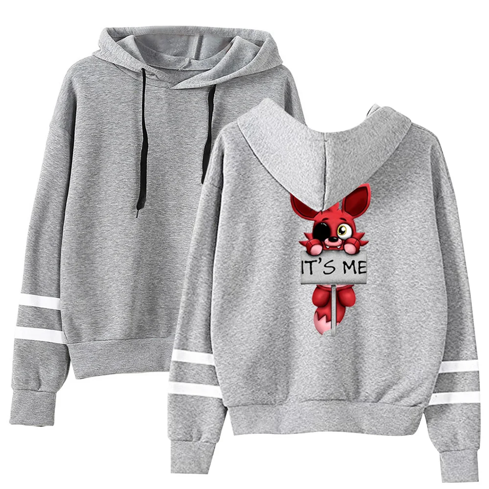 Homens e mulheres Kawaii Five Nights at FNAF Plush Hoodies, Moletom Outono, Streetwear Tops, Velo, It\'s Me Kawaii, Meninos, Meninas