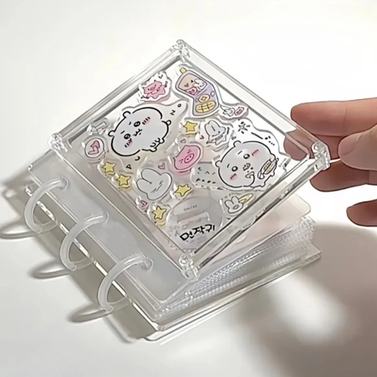 

A One Grid Chiikawa 3-дюймовый маленький альбом-карточка Polaroid фотоальбом ручной работы DIY креативный акриловый вкладыш-пазл