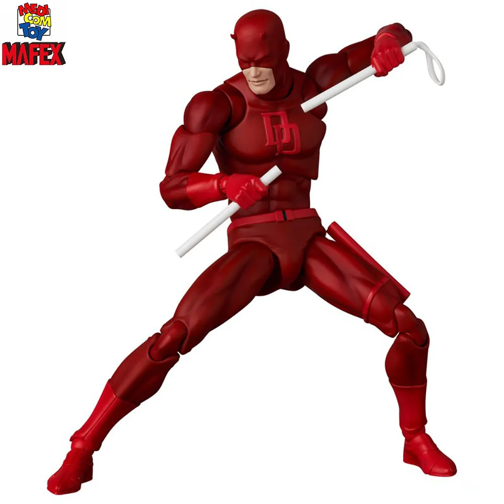 Original en stock Medicom Toy Mafex (No.223) Daredevil Aredevil Comic Ver. Serie de colección de figuras de acción de figuras de anime