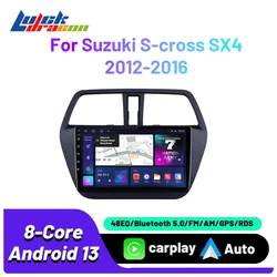 Android 13 For Suzuki S-cross SX4 2012-2016 Autoradio Multimedia Video Player Car Play Auto Radio Car Audio Radio Android 2Din