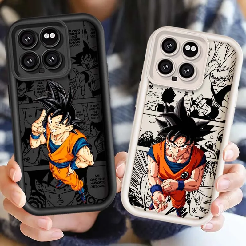 

D-Dragon Ball Cool Son Goku Cover For Xiaomi Mi 17 15 14 13 12 14T 13T Pro Max Lite Eye Ladder Phone Case