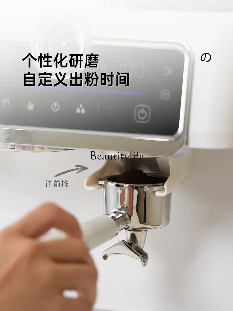 Automatic bean grinding, espresso machine, milk foam touch screen grinding machine