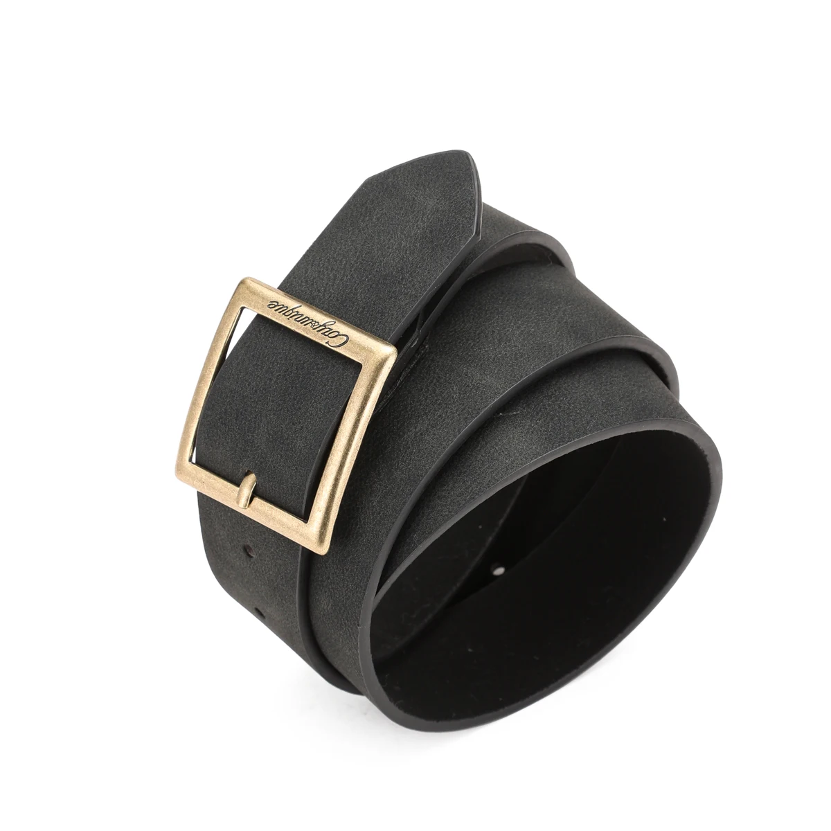 A PU belt suitable for both men and women, combining the style of western denim and retro, is perfect for daily casual outings