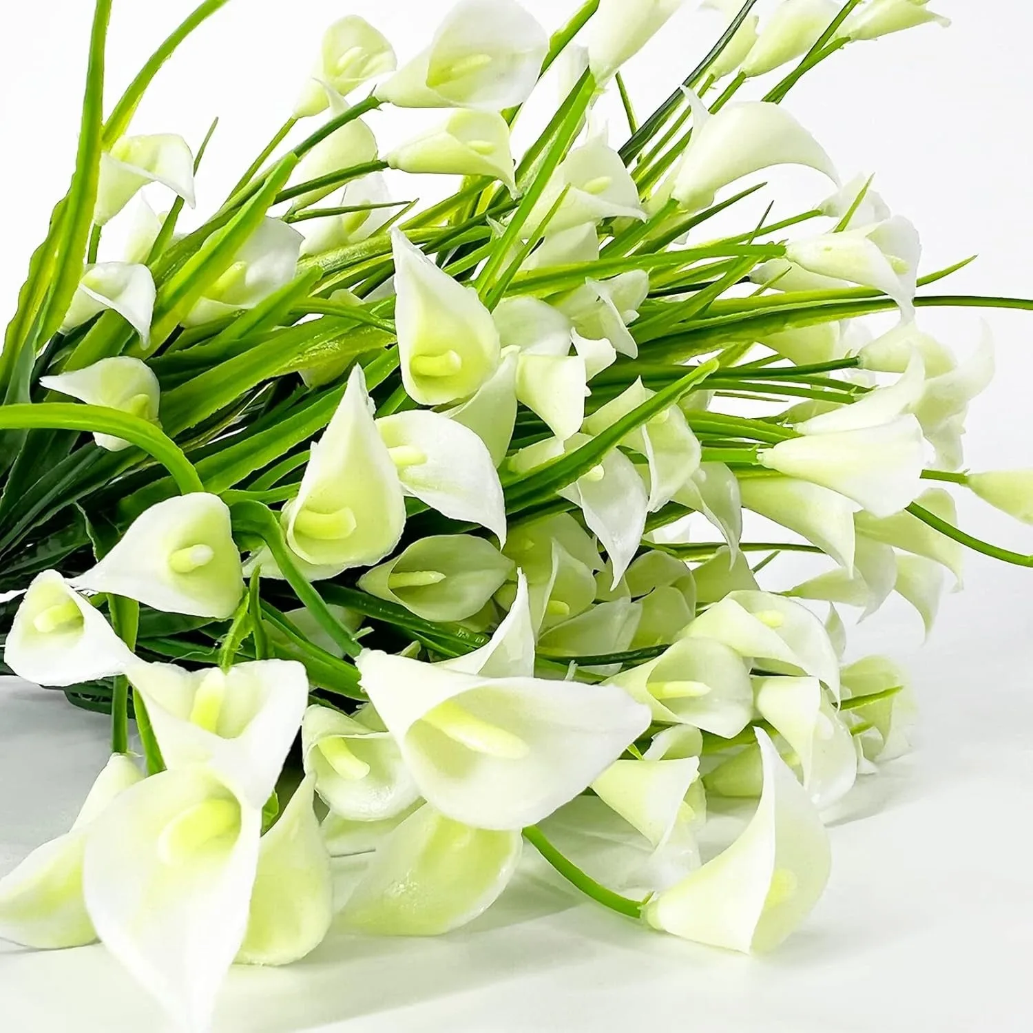 Artificial Calla Lily Bouquet 33cm Fake Flowers for Indoor Home Room Decor Garden Wedding Decora Outdoor Vase Flower Arrangement image 3