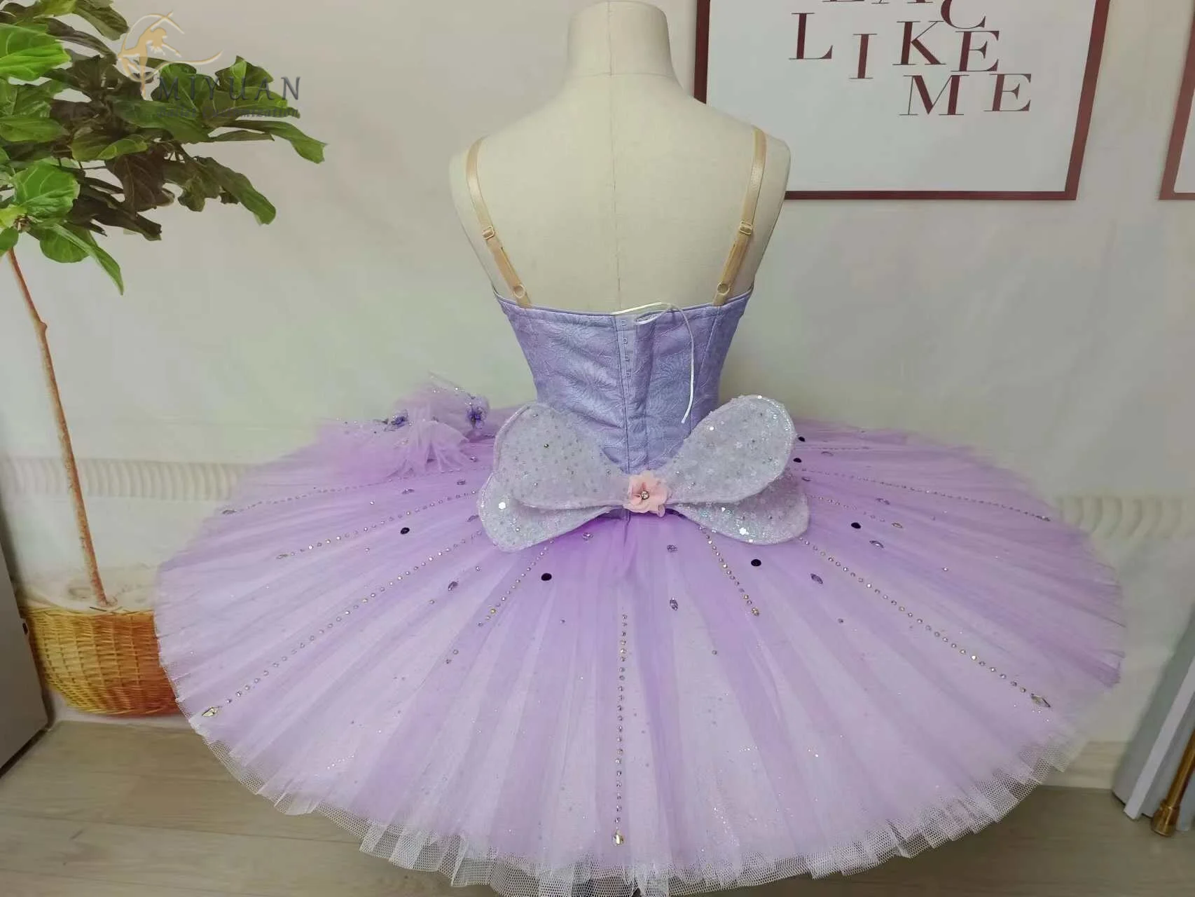 Disfraz de ballet de Bella Durmiente púrpura, variaciones de hadas, disfraces de competición de rendimiento personalizado profesional para adultos y niños