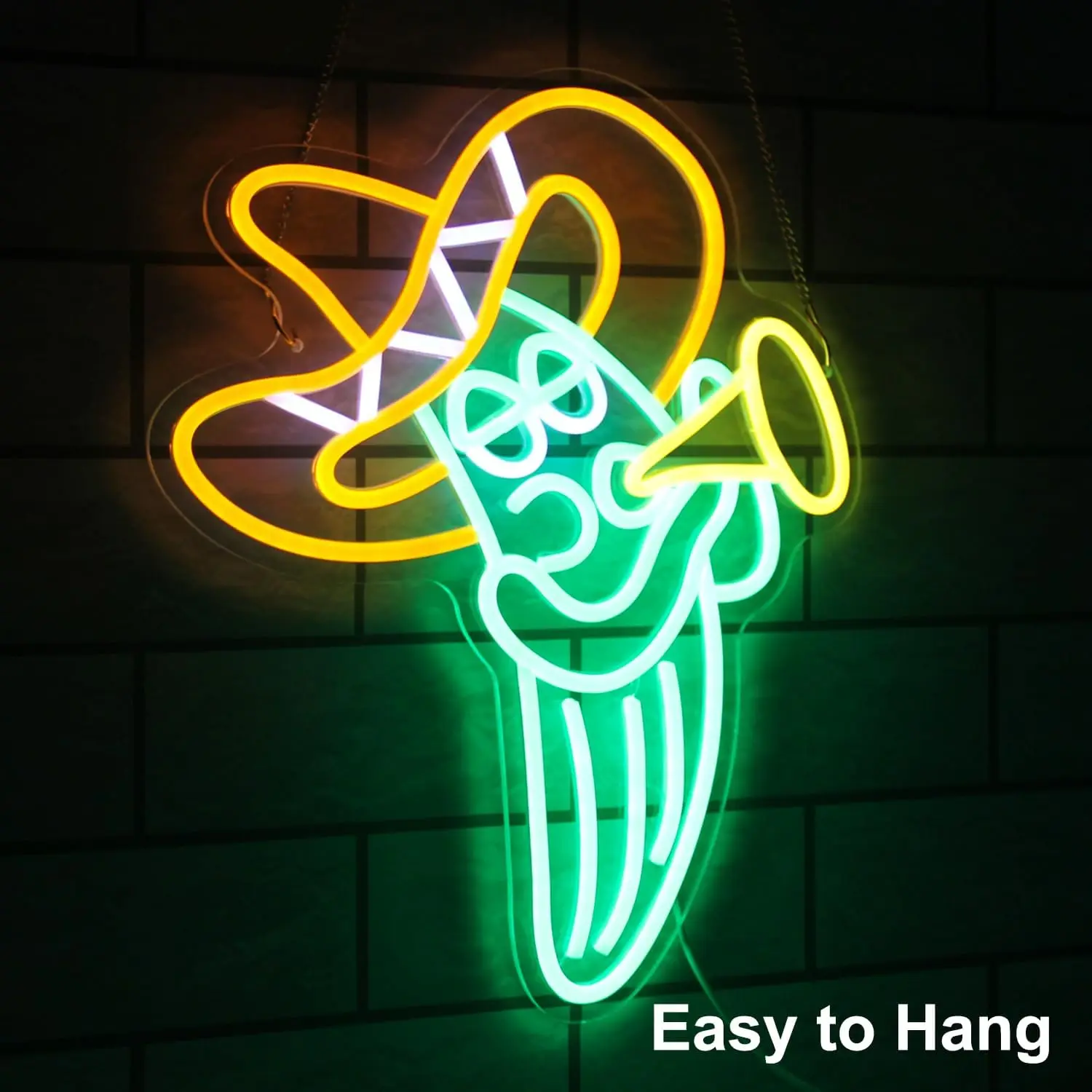 Cactus Neon Sign Art Wall Light USB LED Neon Light for Mexican Party Gaming Room Club Cafe Bar Aesthetic Bedroom Decoration Gift