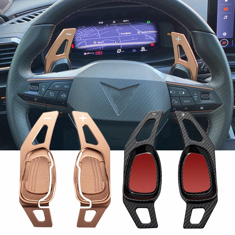 Shifter Paddles For Cupra Formentor 2019 Cupra Ateca Leon e-Hybrid 2020 2021 2022 Car Steering Wheel DSG Gear Extend Accessories