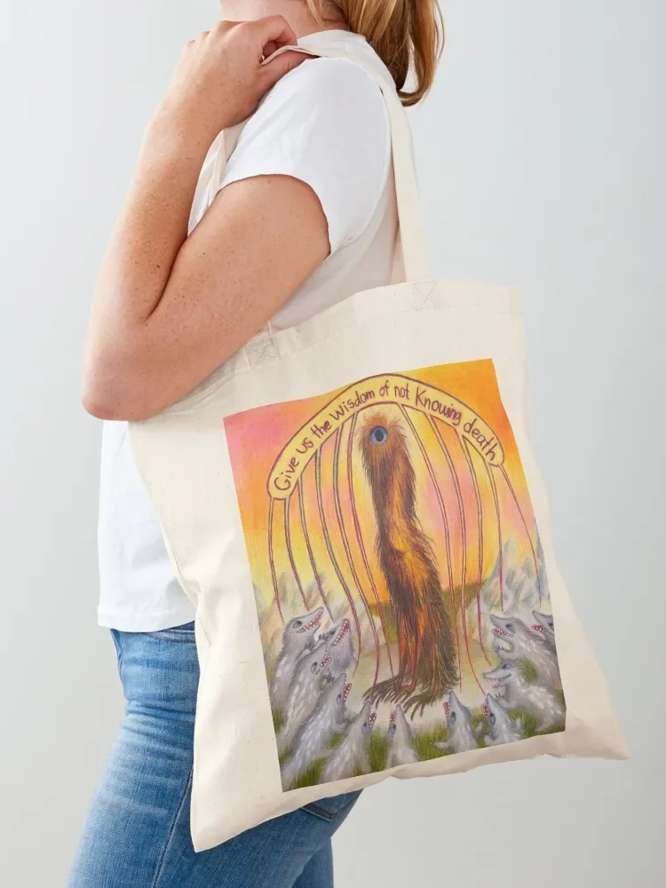 

Give Us the Wisdom of Not Knowing Death Tote Bag bags woman 2025 shopping bag female bag