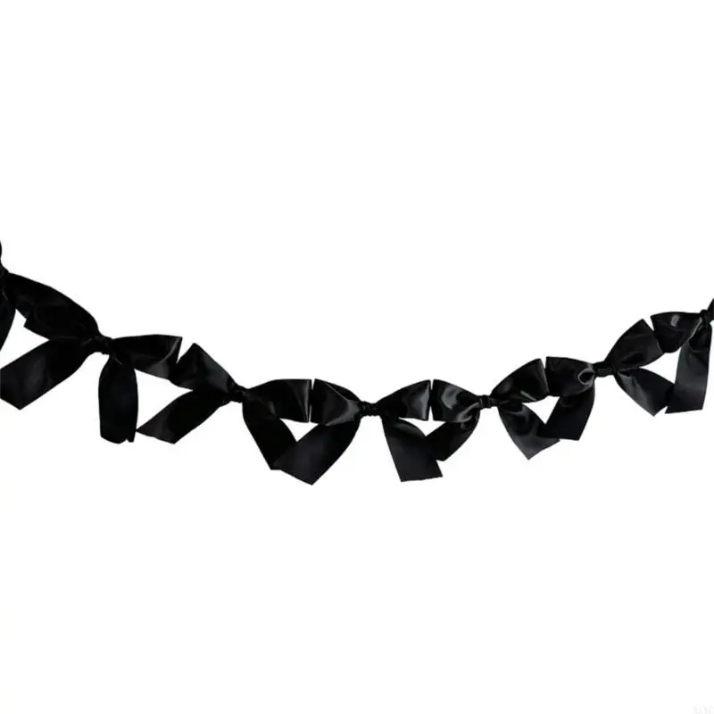 

A5YC банты, тянущий флаг, одноцветная подвесная гирлянда, украшение для дня рождения, рождественской вечеринки, ленты, свадебные