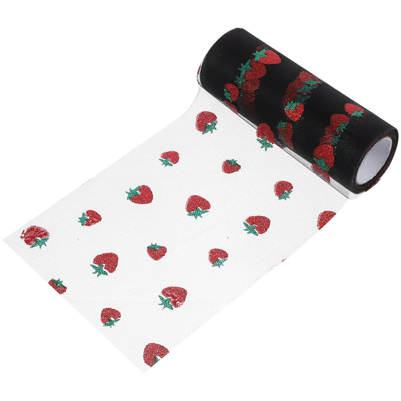 

Strawberry Mesh Rolls Girls Tulle Fabric DIY Wrapping Ribbon Child Headgear Headdress Gauze Decorative Dress Accessories Craft