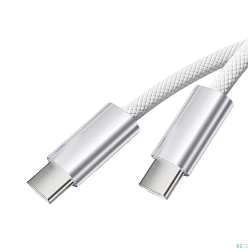 

R91A Усиленные нейлоны USB C Кабель быстрого зарядки.