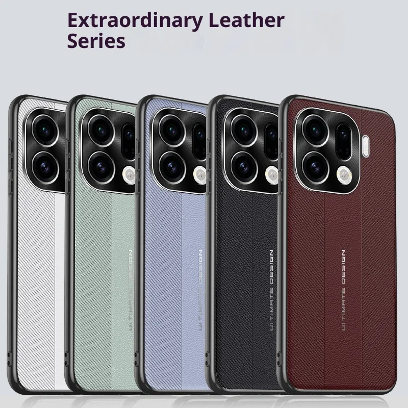 حافظة لهاتف OPPO Find X9 Pro حافظة جلدية فاخرة على طراز الأعمال الراقية لهاتف OPPO Find X9Pro ممتص للصدمات Funda #6