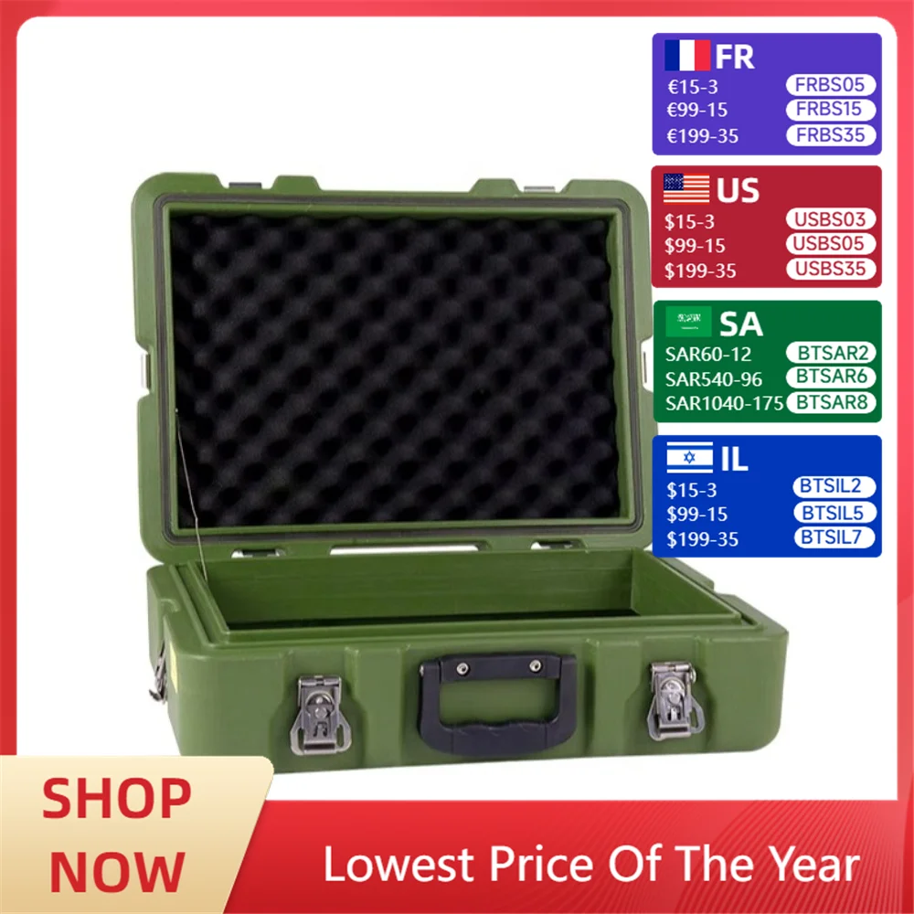 

Multifunctional green camping turnover transportation storage box