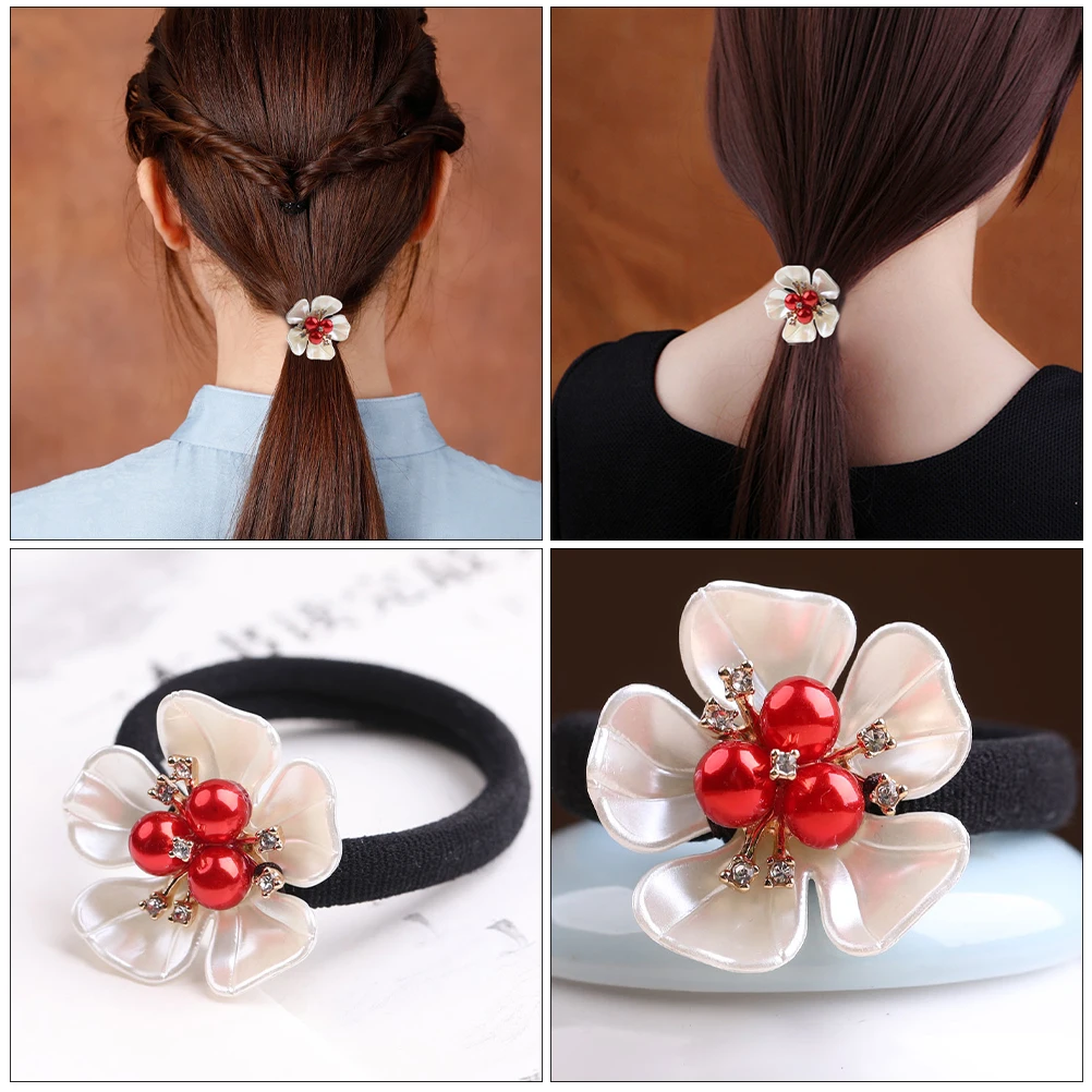 

Hair Accessories Practical Scrunchies Clip Flower Petal Baby Girl Ribbon Elastic Decorative Premium Multi functional Hair Care