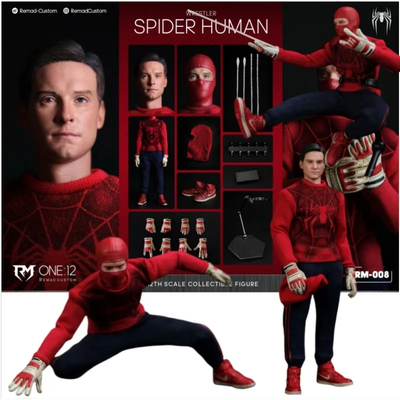 Auf Lager Remad Custom 1/12 Maßstab Humanoider Spinnen-Ringer Anime Actionfigur Modell Puppe Spielzeug Hobby Sammlerstück