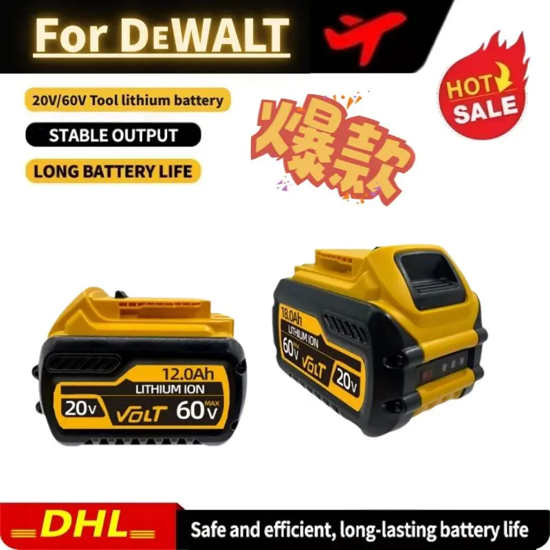 

Аккумуляторы литий-ионные 18В 20В для DeWalt, замена Li-ion аккумулятора 20В 12Ач DCB203, DCB206, DCB205, DCB204, DCB200 для электроинструментов