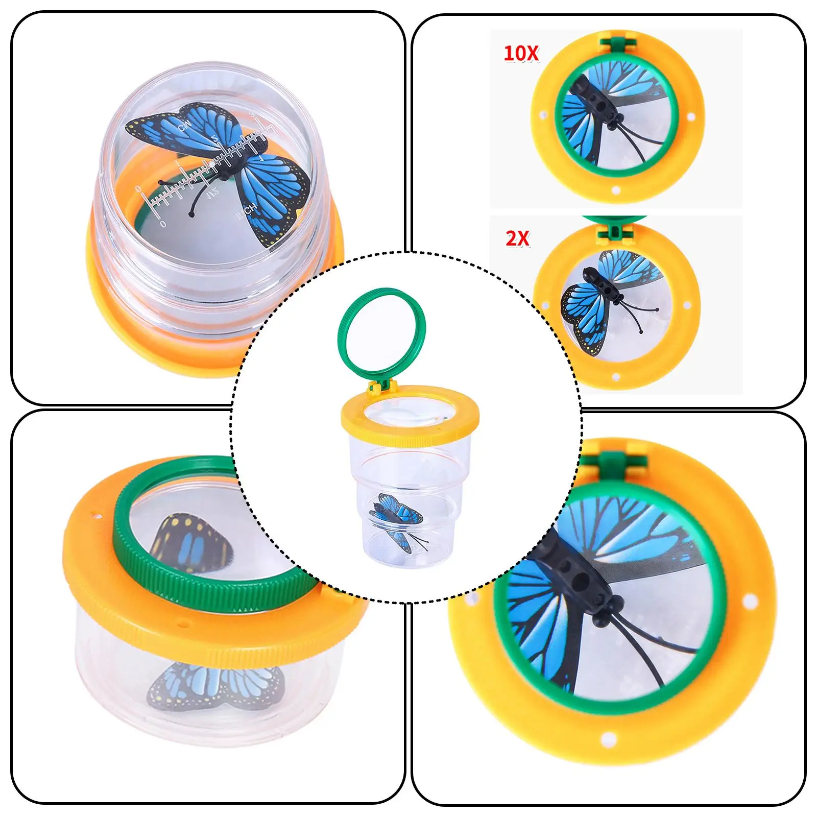 

2-4pack Insect Kids Educational Toy Magnifying for Children Yellow