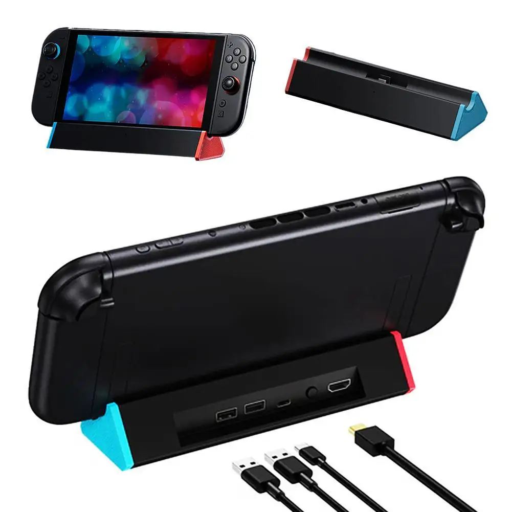 

For Switch 2 TV Dock Station Charging Dock Base with 4K HDMI-compatible Output/Type C Port/USB Port for Switch2 Dock