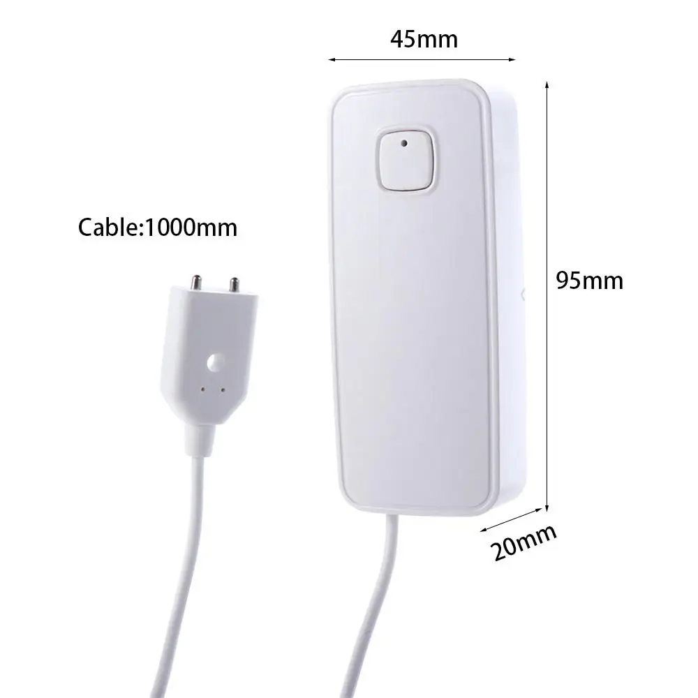 Remote Monitor Overflow Level Water Leak Sensor Sound Alarm Wifi Water Leak Detector Tuya Smart Water Detector Security System