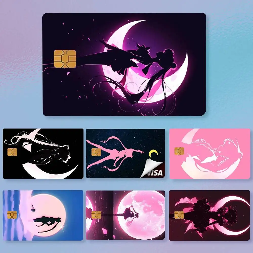 S-Sailor M-Moons Credit Card HD Stickers Premium matte film effectively prevents fingerprints and daily abrasion.