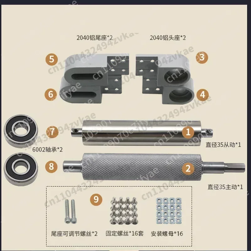 2040 aluminum seat main driven roller conveyor belt accessories complete set of conveyor belt assembly line roller power roller