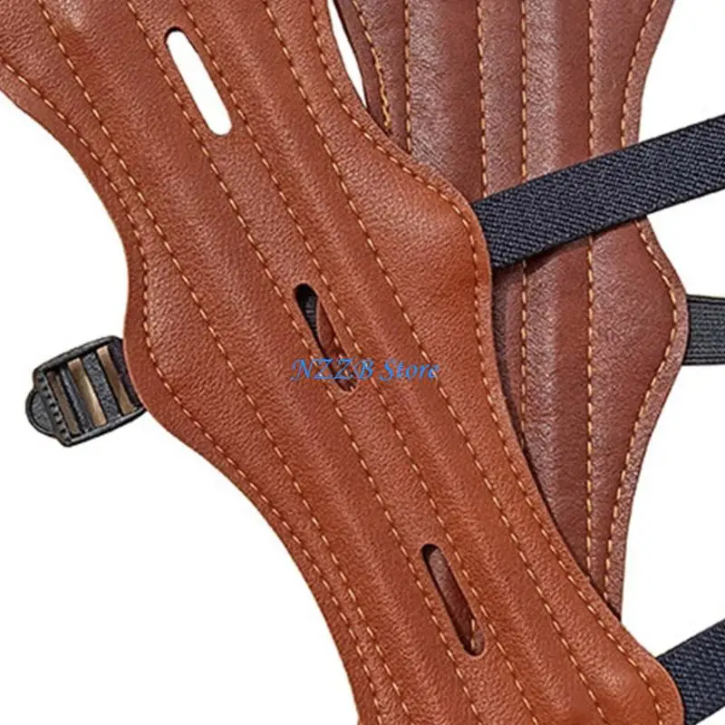 Regulowane rękawice T21F do strzelania z łuku dla dorosłych. Naramienniki z PU