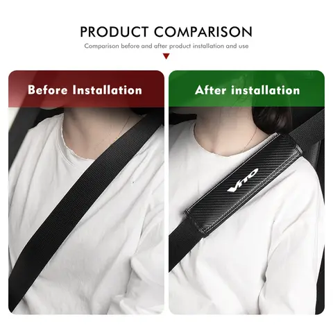 Läder säkerhetsbälte axelskydd tillbehör för Mercedes Benz W204 Vito Sprinter Viano W639 W638 V-klass 10 best sales Mercedes 204 - №9