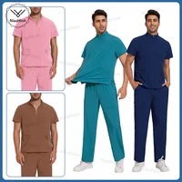 Niaahinn-uniformes médicos para mujer y hombre, clínica Dental, Hospital, enfermera clínica, médico, ropa de trabajo, venta al por mayor, conjunto de exfoliante de enfermería