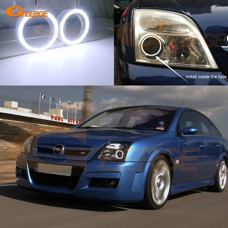 

For Opel Vectra C Pre Facelift 2002 2003 2004 Ultra Bright COB Led Angel Eyes Kit Halo Rings