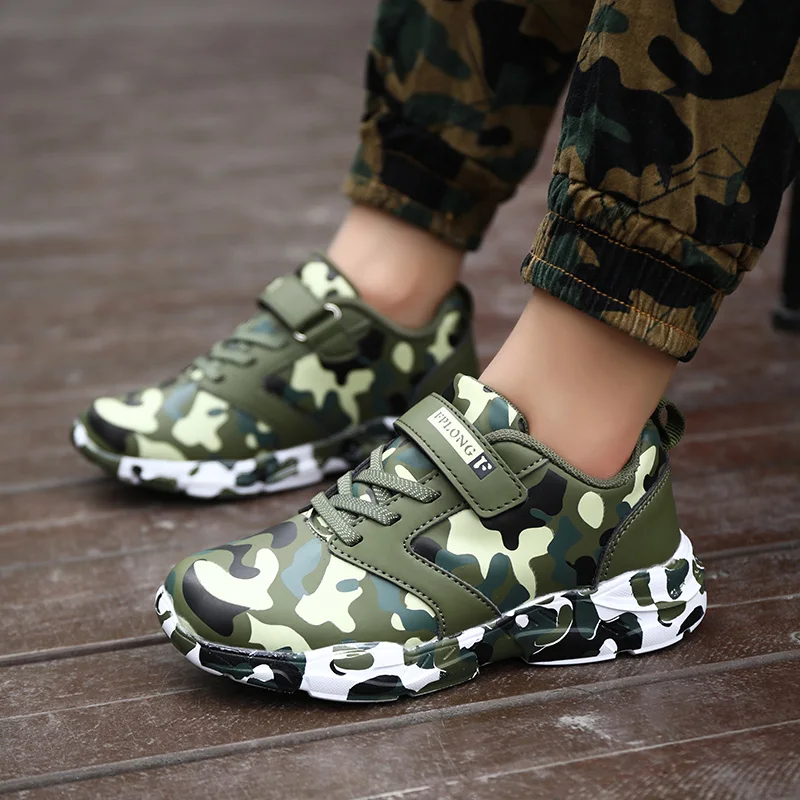 Brand Summer Children Camouflage Sneakers Kids Sports Tennis Shoes Breathable Mesh Boys Girls Running Shoes Outdoor Casual Shoes