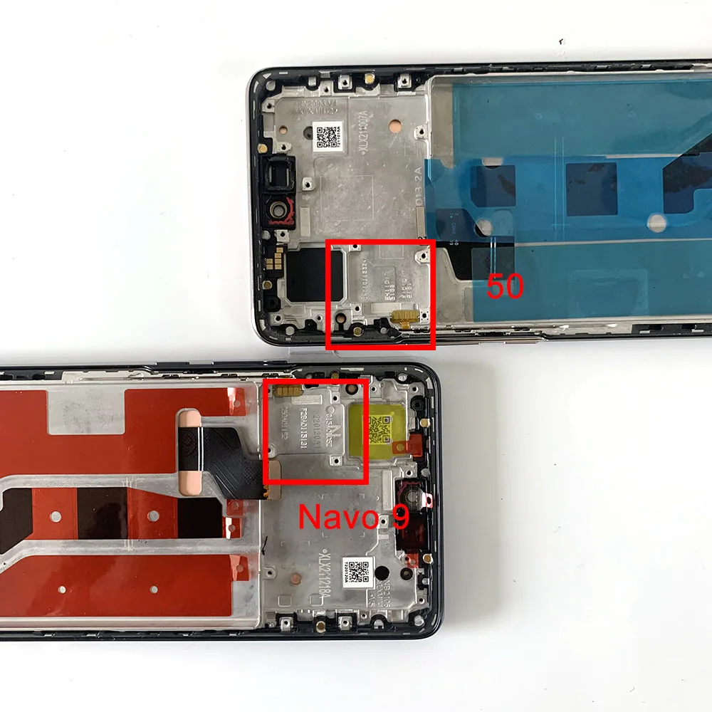 Imagem -04 - Digitador do Painel de Toque Oled para Huawei Tela Original para Honra 50 Nth-an00 Nova Quadro Lcd 657